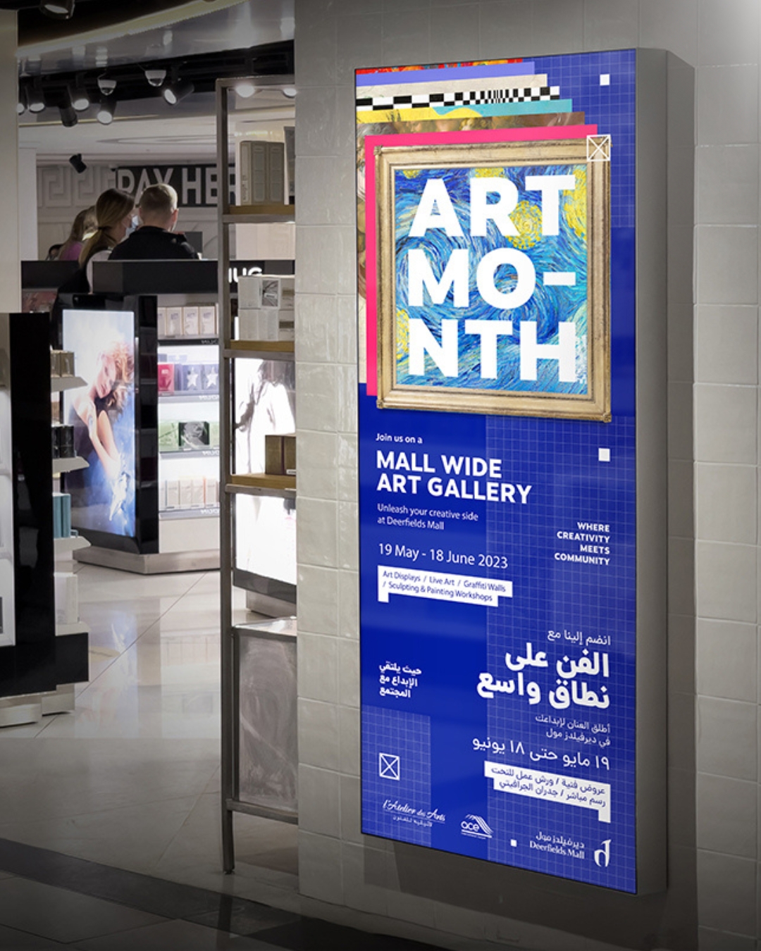 Art Month at Deerfields Mall Creativity & Community Engagement